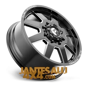 4 Jantes Fuel Mono DE09 FF09D BLACK