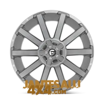 4 Jantes Fuel 1PC D714 CONTRA PLATINUM GRAY
